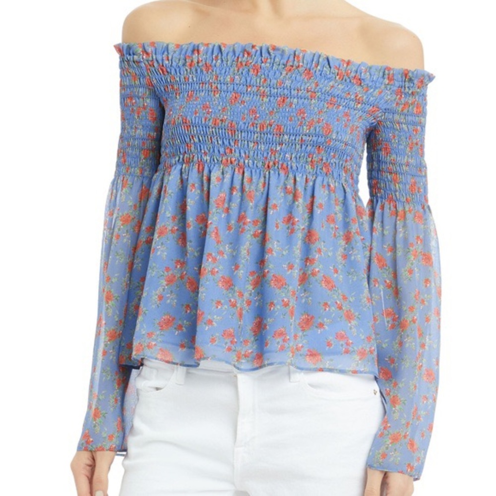 Intermix Kira Floral Smocked Top